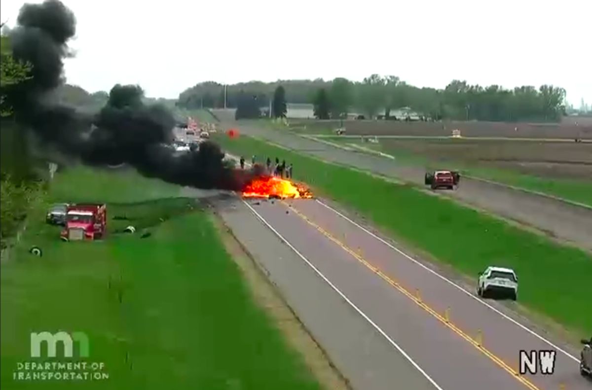 1 Dead in Fiery Head-on Crash in Dakota County