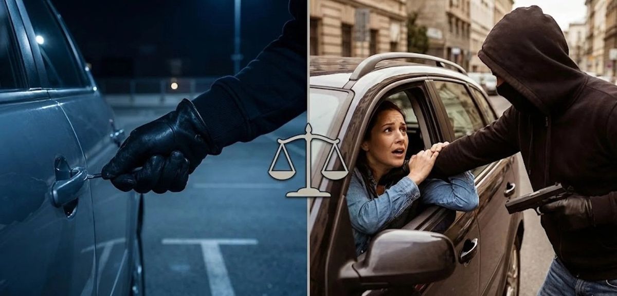 Carjacking vs. Auto Theft: ‘Force Factor’ Explains Jail Time