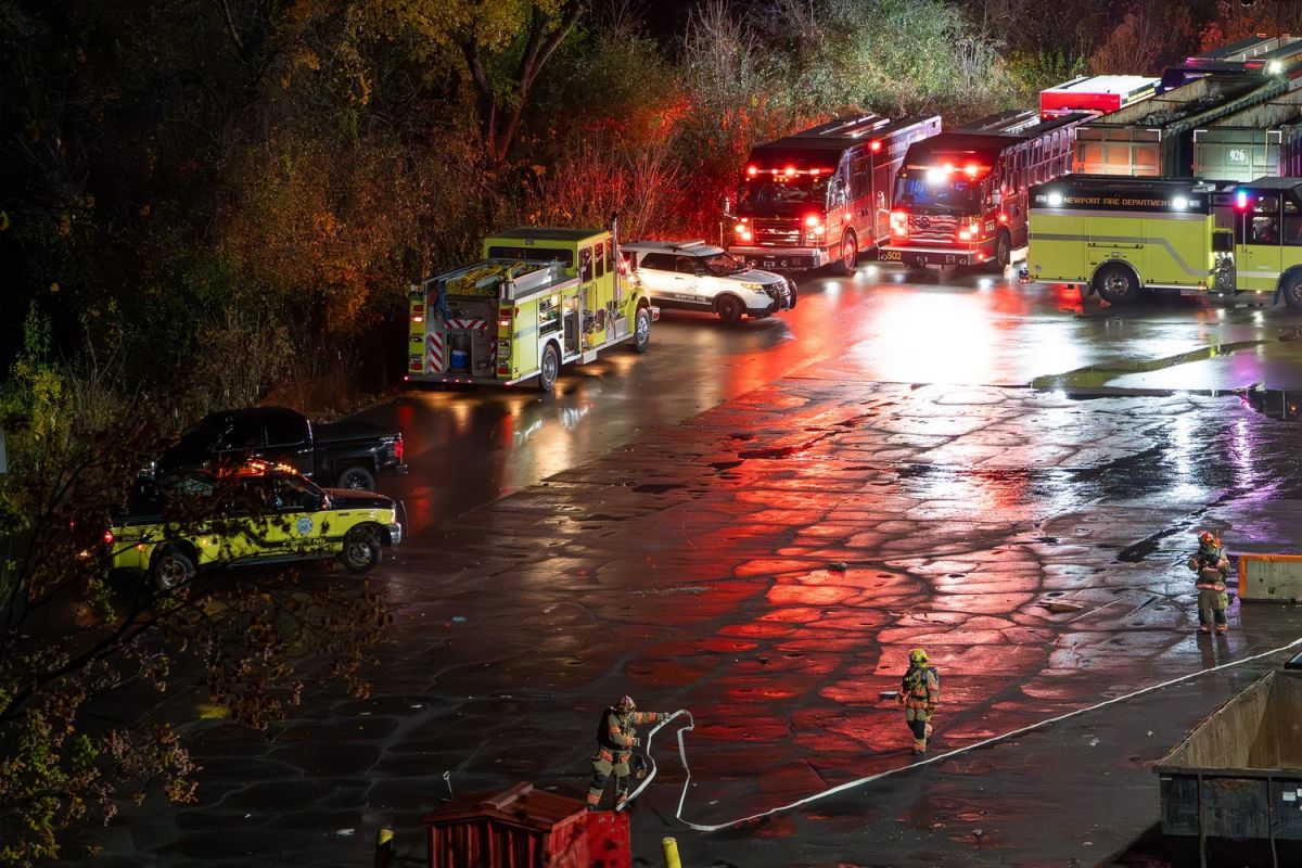 Saint Paul Firefighters Battle 2 Recycling Center Fires