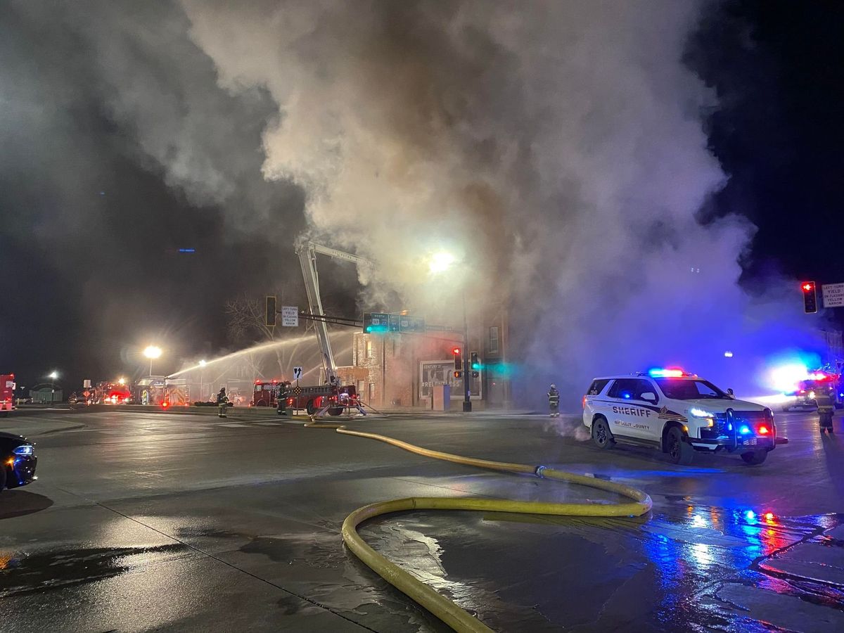PHOTOS: Historic Building in St. Peter Destroyed IN FIRE