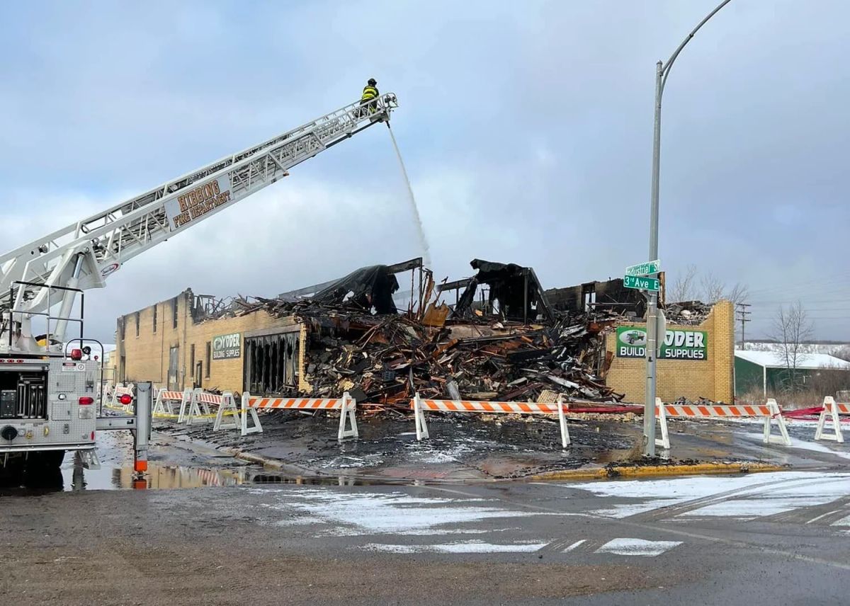 Overnight 2-Alarm Fire in Hibbing Destroys Family Business